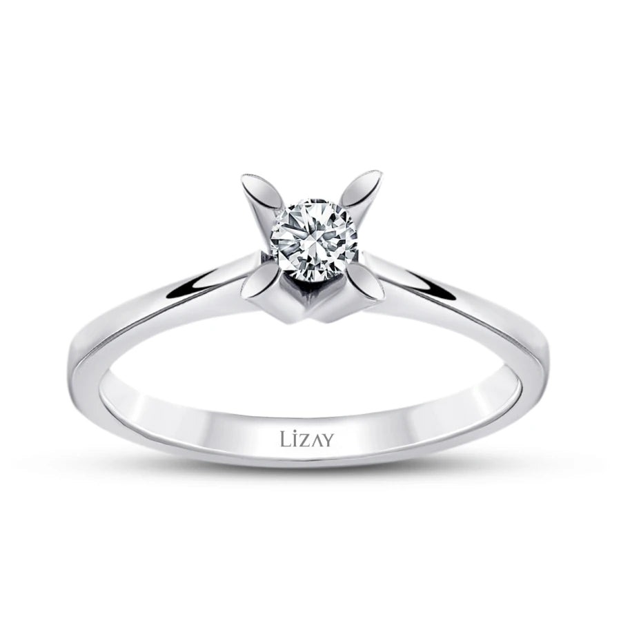 0.15 Carat Diamond Round Solitaire Engagement Ring