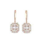1.72 Carat Diamond Baguette Earrings