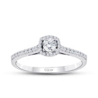 0.32 Carat Diamond Round Solitaire Engagement Ring