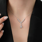 0.19 Carat Diamond Baguette Neckband