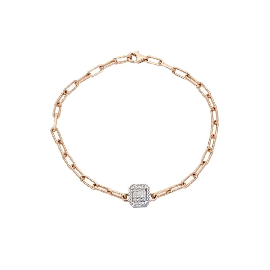 0,17 Karat Diamant-Baguette-Armband