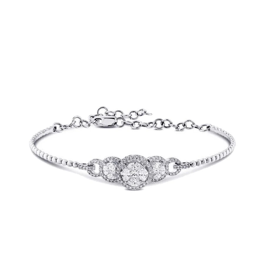 1.39 Carat Diamond Bangle