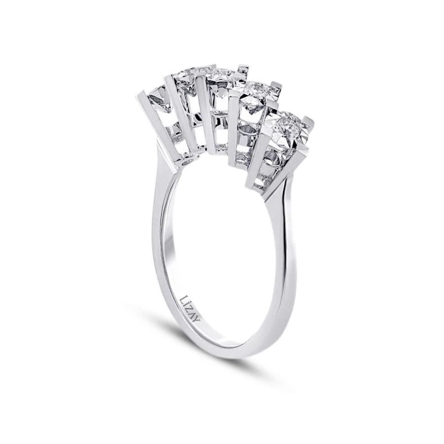 0.15 Carat Diamond Five-Stone Ring