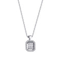 0.14 Carat Diamond Baguette Necklace