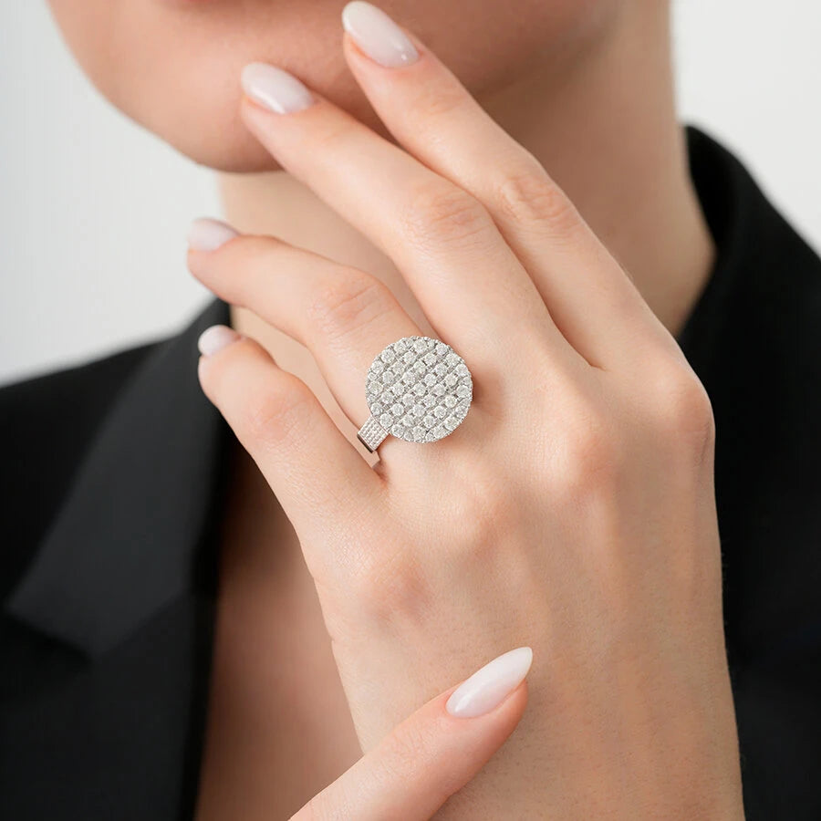 Trendring mit 2,02 Karat Diamanten