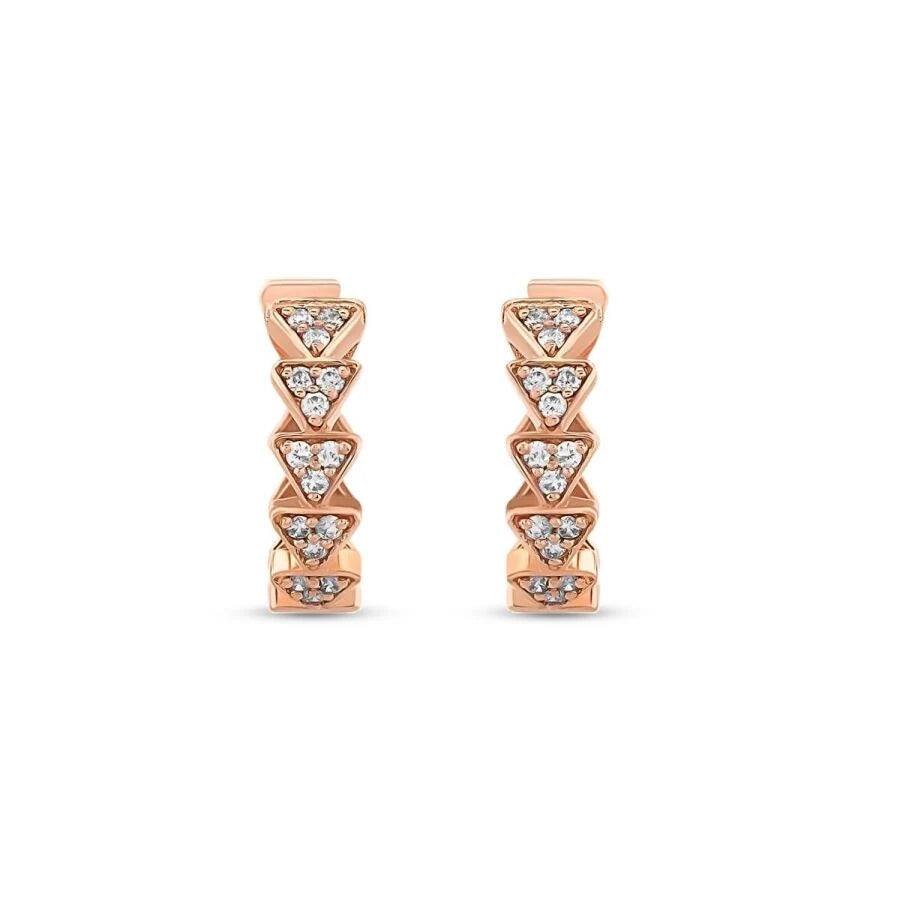 0.22 Carat Diamond Hoop Earrings
