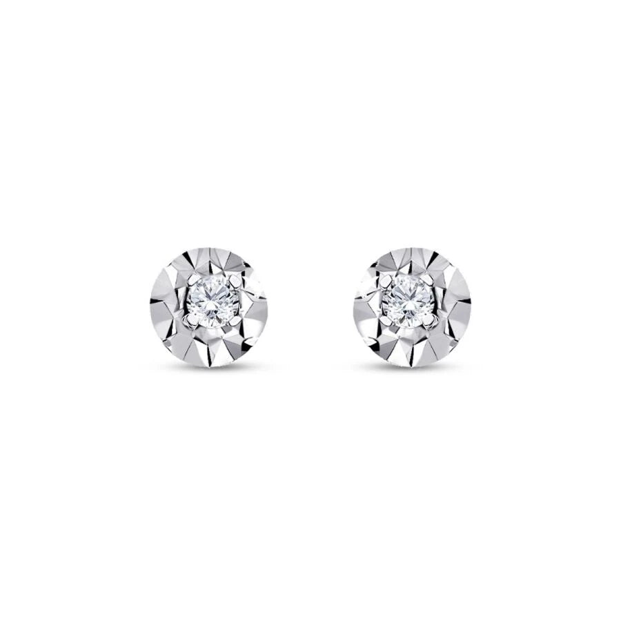 0.22 Carat Diamond Solitaire Earrings