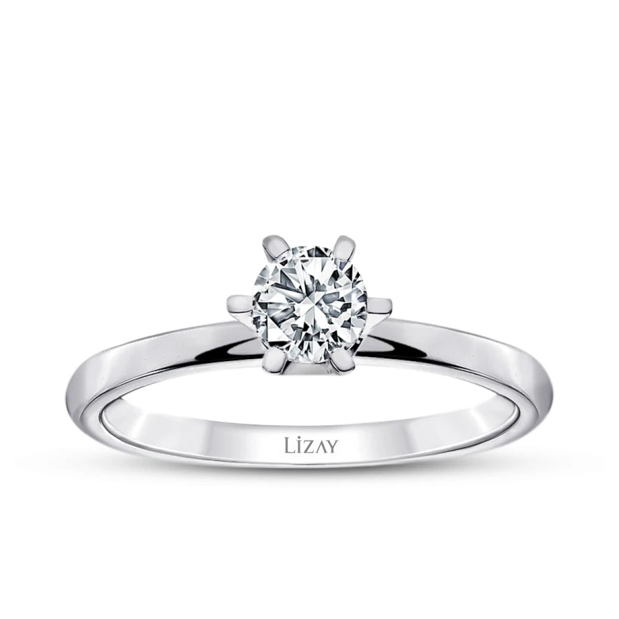 0.40 Carat Diamond Round Solitaire Engagement Ring