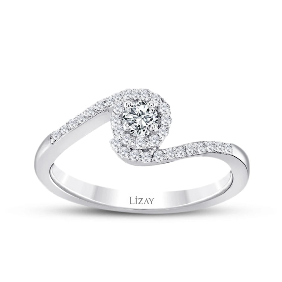 0.29 Carat Diamond Round Solitaire Trend Engagement Ring