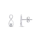 0.18 Carat Diamond Infinity Earrings