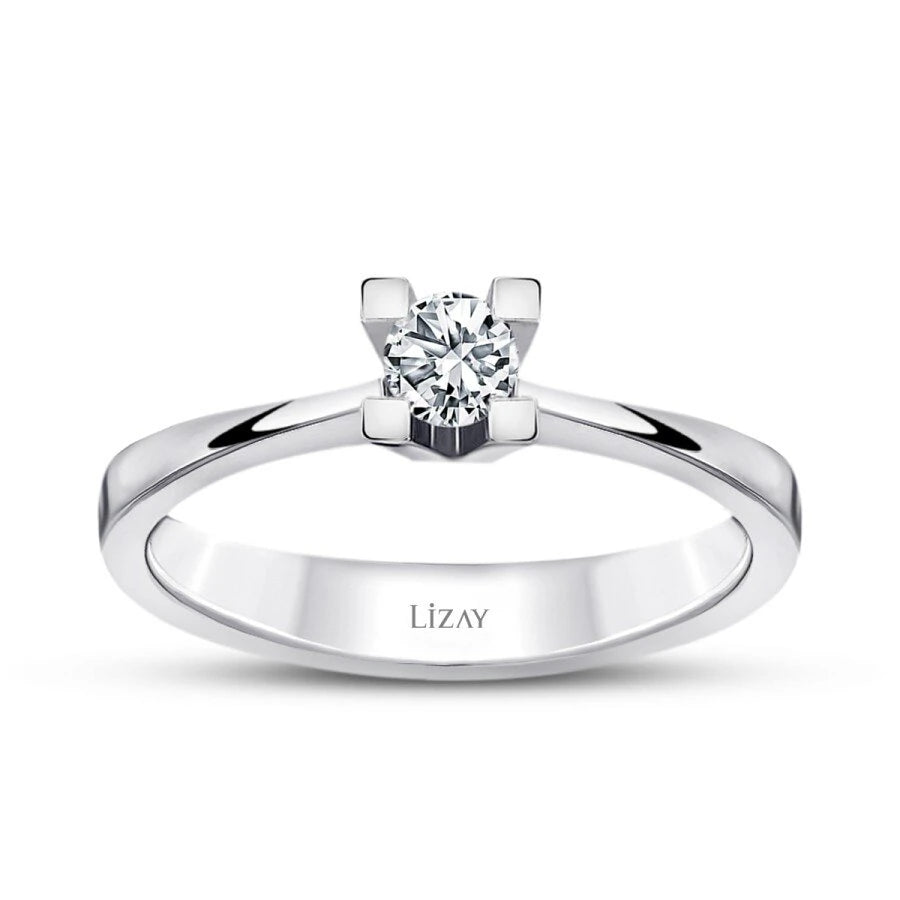 0.15 Carat Diamond Round Solitaire Engagement Ring