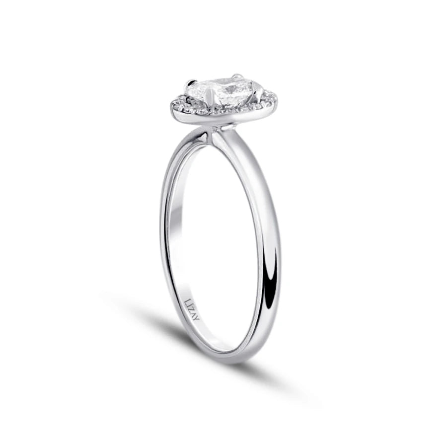 0.25 Carat Diamond Oval Solitaire Engagement Ring