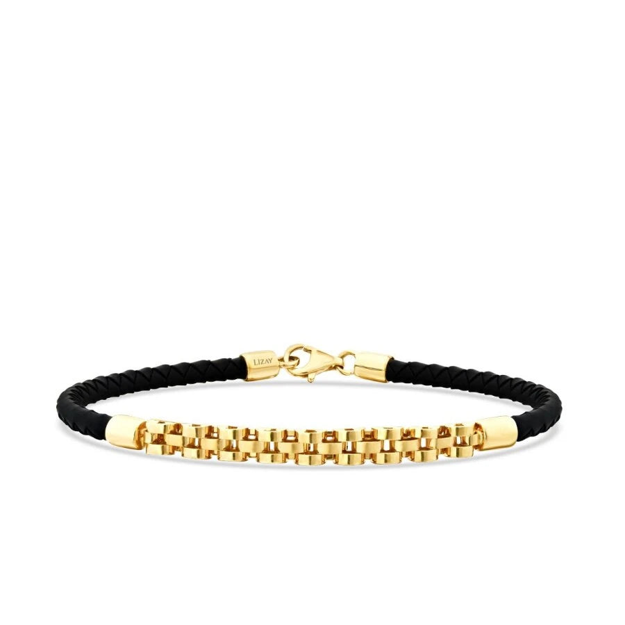 Gold Braided Chain Men’s Bracelet
