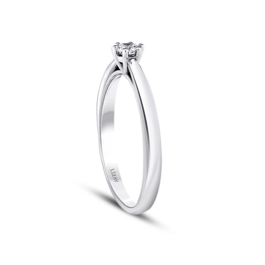 0.15 Carat Diamond Round Solitaire Engagement Ring
