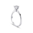 0.15 Carat Diamond Round Solitaire Engagement Ring