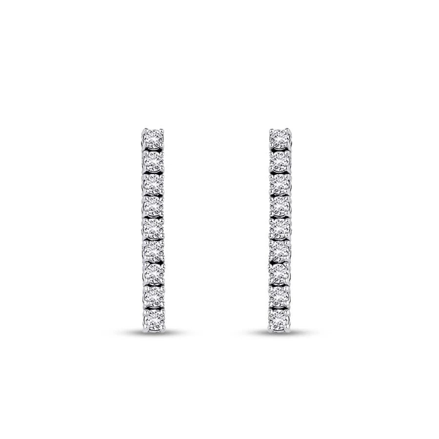 0.79 Carat Diamond Tennis Earrings