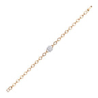 0.20 ct. Diamant Baguette Quadratische Armband
