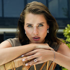 3.84 Carat Diamond Ruby Earrings