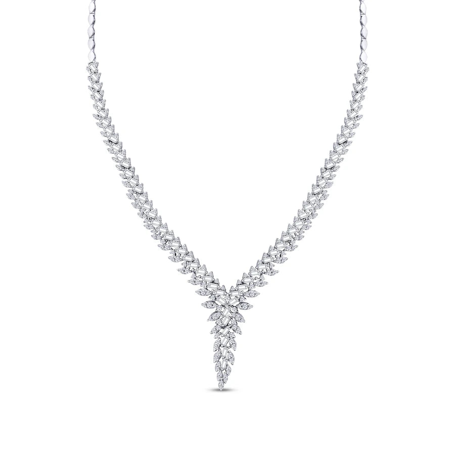 Gold Baguette Collar Necklace