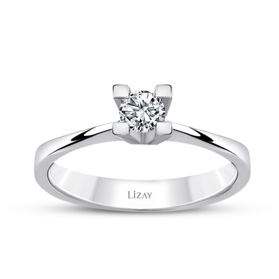 0.40 Carat Diamond Round Solitaire Engagement Ring