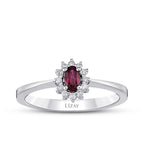 0.43 Carat Diamond Ruby Ring