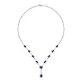 8.06 ct. Diamant Saphir Halskette