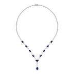 8.06 ct. Diamant Saphir Halskette