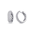 0.60 Carat Diamond Hoop Earrings