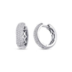 0.60 Carat Diamond Hoop Earrings