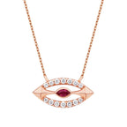 0.31 ct. Diamant Rubin Halskette