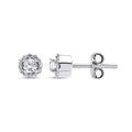 0.37 Carat Diamond Solitaire Earrings