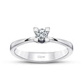 0.10 Carat Diamond Round Solitaire Engagement Ring