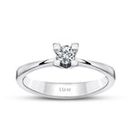0.10 Carat Diamond Round Solitaire Engagement Ring