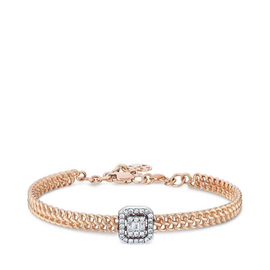 Armband mit 0,34 Karat Diamanten im Baguetteschliff