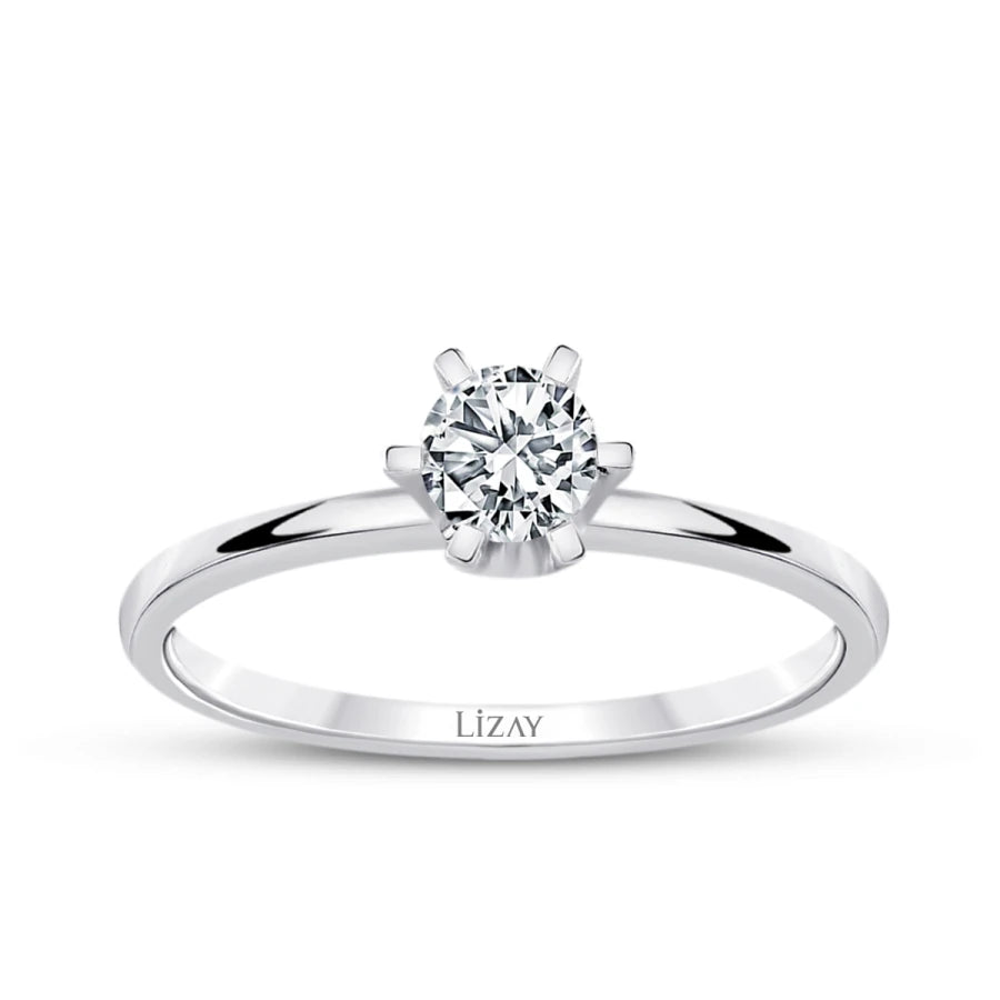 0.30 Carat Diamond Round Solitaire Engagement Ring