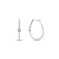 0.70 Carat Diamond Hoop Earrings