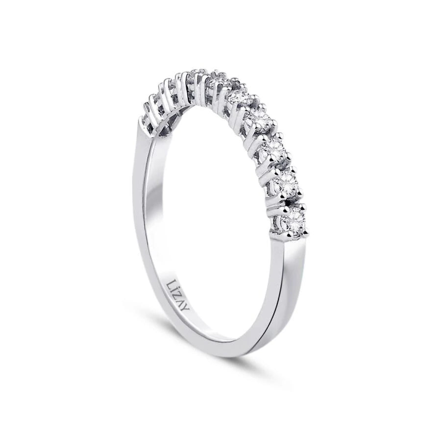 0.73 Carat Diamond Half-Eternity Ring