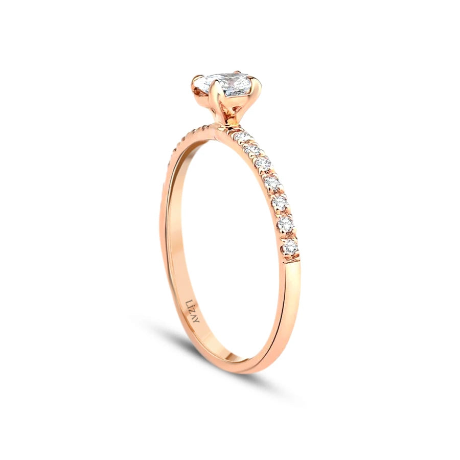 0.37 Carat Diamond Oval Solitaire Engagement Ring