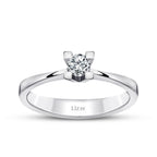 0.10 Carat Diamond Round Solitaire Engagement Ring
