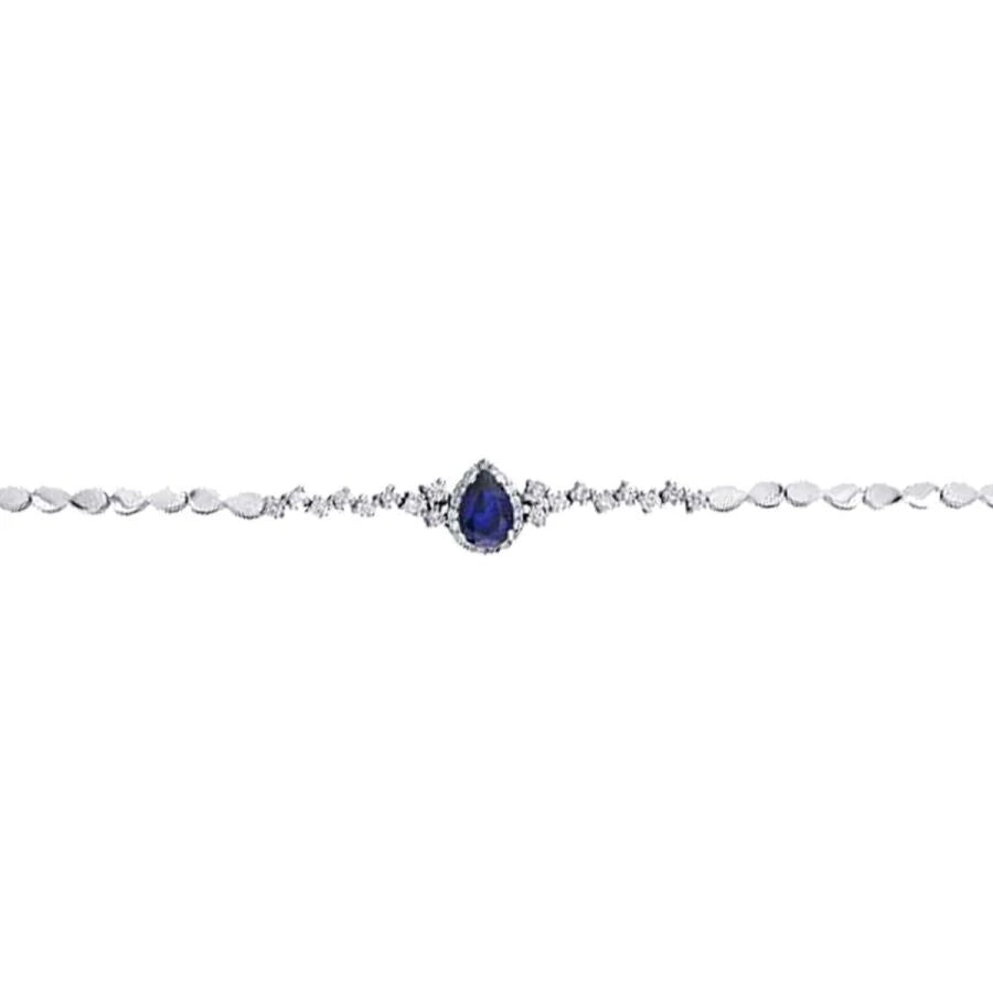 1,29 Karat Diamant-Saphir-Armband