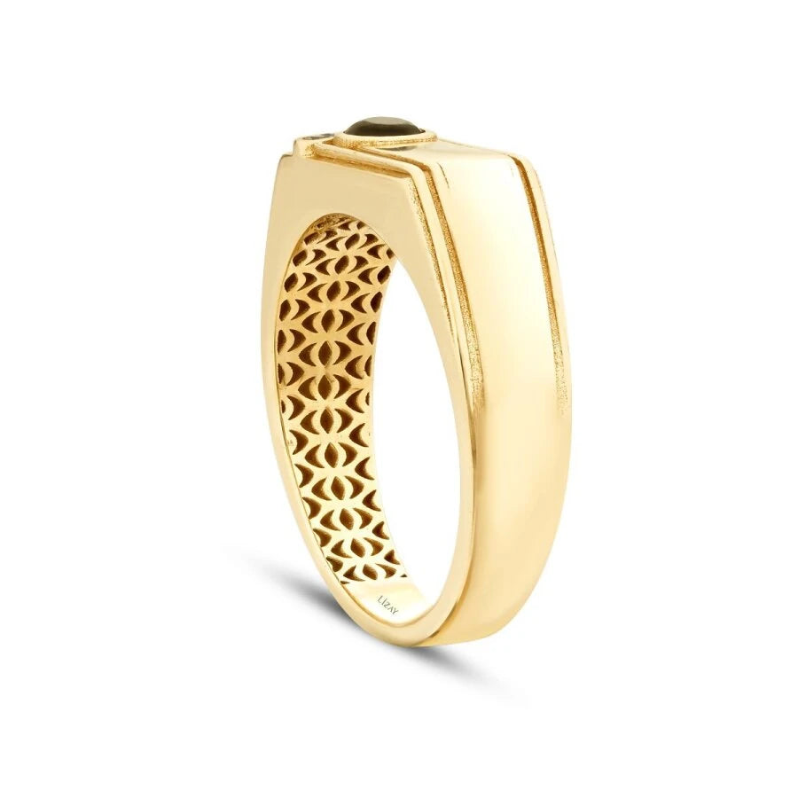 Gold Black Stone Trend Men’s Ring