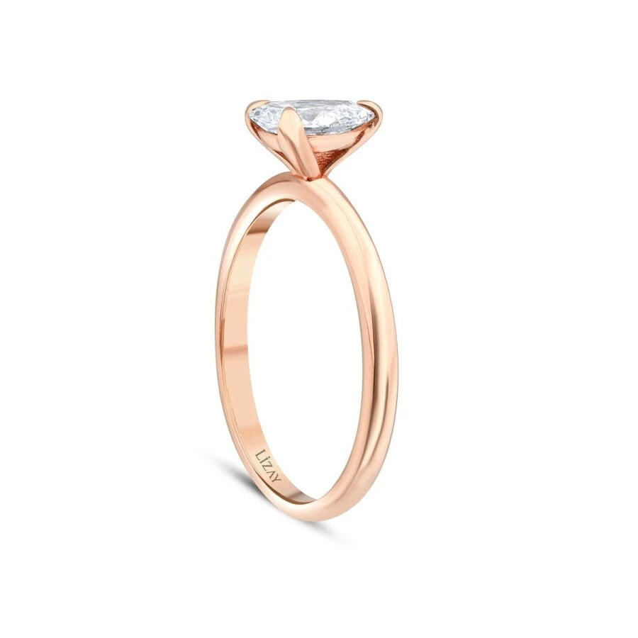 0.30 Carat Diamond Oval Solitaire Engagement Ring