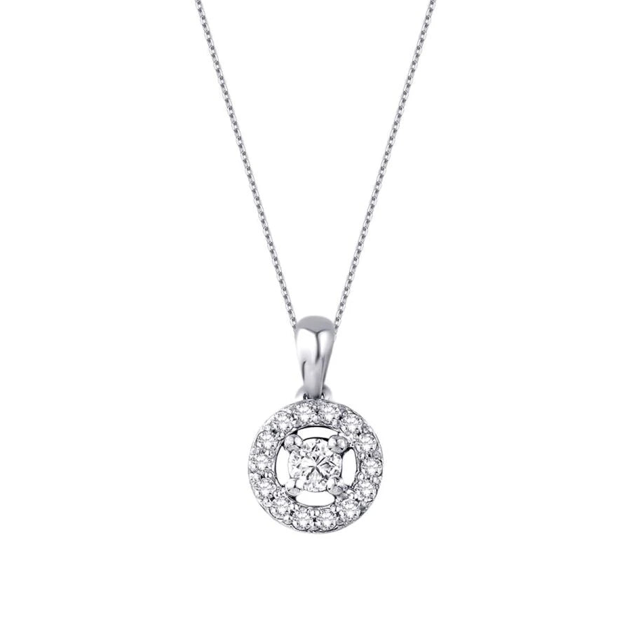 0.19 Carat Diamond Solitaire Necklace