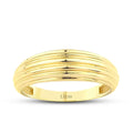 Gold Line-Pattern Ring