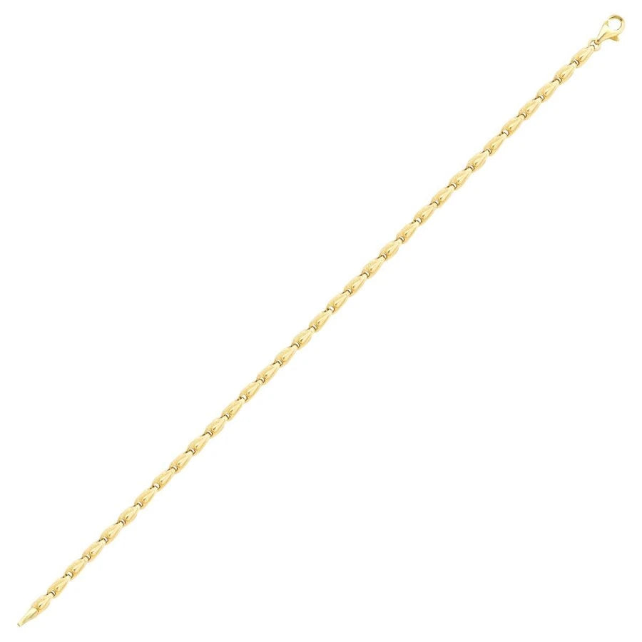 Gold Wheat Chain Men’s Bracelet