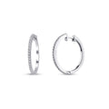 0.30 Carat Diamond Hoop Earrings