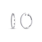 0.30 Carat Diamond Hoop Earrings