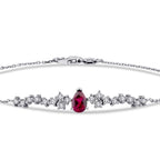 0,87 Karat Diamant-Rubin-Armband