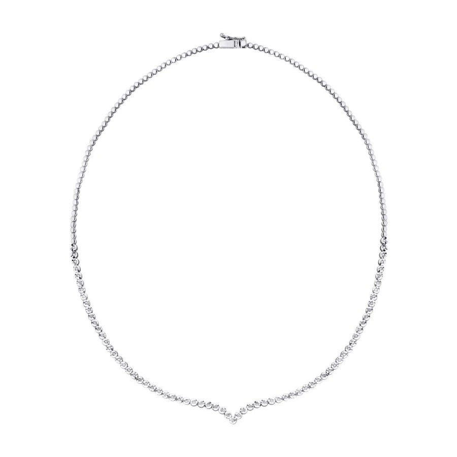 Tennis-Halsband mit 0,42 Karat Diamanten