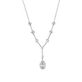 0.10 Carat Diamond Baguette Necklace